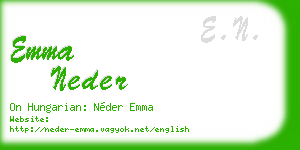 emma neder business card