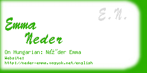emma neder business card